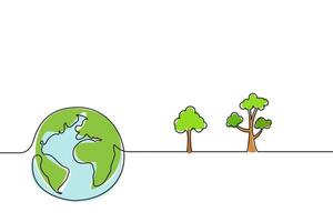 Salva il terra pianeta ambiente per fermare globale riscaldamento concetto. vettore