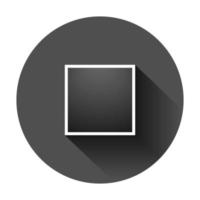 foto telaio cartello icona nel piatto stile. istantanea immagine vettore illustrazione su nero il giro sfondo con lungo ombra. fotografia bandiera attività commerciale concetto.