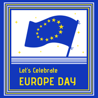 Sfondo di celebrazione del giorno dell'Europa vettore