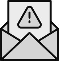 spam avvertimento vettore icona