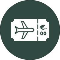 aereo biglietto vettore icona