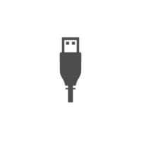 USB cavo logo o illustrazione nel vettore