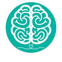 cervello logo design vettore illustrazione, mentalita icona