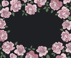 sfondo di rose rosa vettore