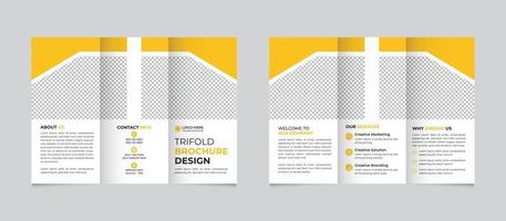 moderno, creativo, e professionale trifold opuscolo modello design gratuito vettore