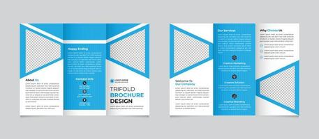 aziendale creativo moderno trifold opuscolo design modello gratuito vettore