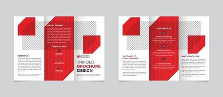 creativo moderno aziendale trifold opuscolo modello design gratuito vettore