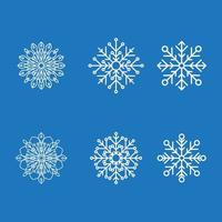 i fiocchi di neve stile design illustrazione vettore