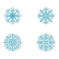 i fiocchi di neve stile design illustrazione vettore