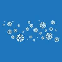i fiocchi di neve stile design illustrazione vettore