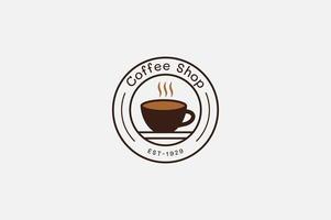 caldo caffè Vintage ▾ logo modello. migliore caffè negozio logo design modello vettore astratto caffè logo per il branding un' caffè negozio
