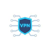 icona di rete VPN su white.eps vettore