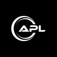 apl lettera logo design nel illustrazione. vettore logo, calligrafia disegni per logo, manifesto, invito, eccetera.