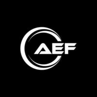 aef lettera logo design nel illustrazione. vettore logo, calligrafia disegni per logo, manifesto, invito, eccetera.