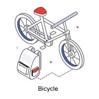 concetti di biciclette alla moda vettore