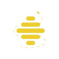 ape miele logo icona moderno aziendale, astratto lettera logo vettore