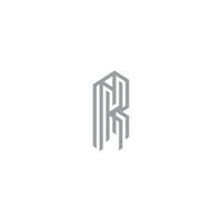 K architettura logo marca, simbolo, disegno, grafico, minimalista.logo vettore