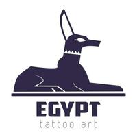 Egitto tatuaggio arte marca, simbolo, disegno, grafico, minimalista.logo vettore