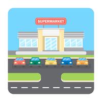 Illustrazione del supermercato vettore