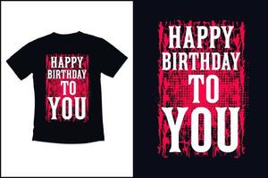 compleanno t camicia design con moderno citazioni tipografia t camicia design vettore