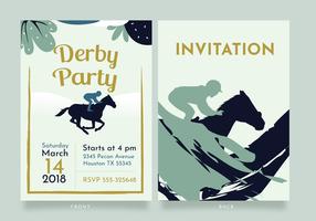 Disegno vettoriale di Kentucky Derby Party Invitation