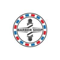 barbiere negozio icona logo vettore icona