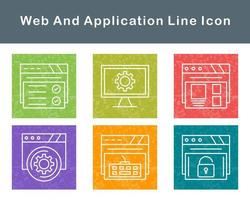 ragnatela e applicazione vettore icona impostato