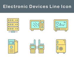 elettronico dispositivi vettore icona impostato