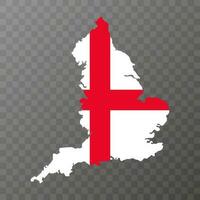 Inghilterra, UK regione carta geografica. vettore illustrazione.