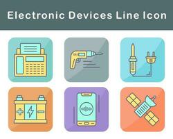 elettronico dispositivi vettore icona impostato