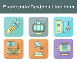 elettronico dispositivi vettore icona impostato