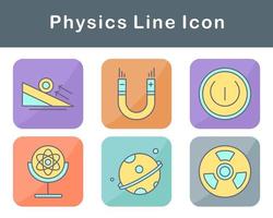 fisica vettore icona impostato