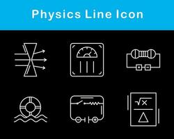 fisica vettore icona impostato