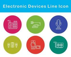 elettronico dispositivi vettore icona impostato