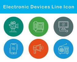 elettronico dispositivi vettore icona impostato