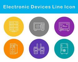 elettronico dispositivi vettore icona impostato