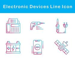 elettronico dispositivi vettore icona impostato