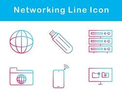 networking vettore icona impostato