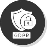 GDPR causa vettore icona design