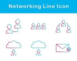 networking vettore icona impostato