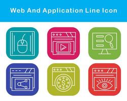 ragnatela e applicazione vettore icona impostato