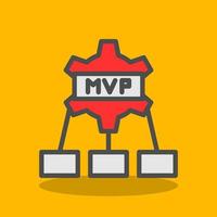 mvp vettore icona design