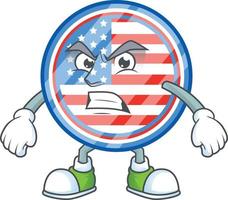 cerchio badge Stati Uniti d'America icona design vettore