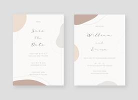 modello di carta di invito. set di design modello di carta di invito a nozze. vettore sfondo disegno decorativo.