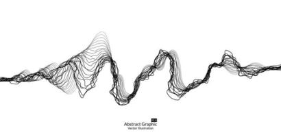 linee d'onda astratte sullo sfondo per elementi nella presentazione aziendale di concetto, brochure, flyer, scienza, tecnologia. illustrazione vettoriale