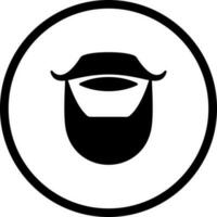 barba e baffi vettore icona