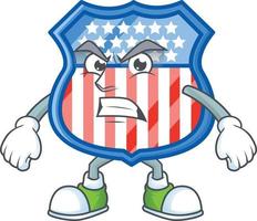 scudo badge Stati Uniti d'America icona design vettore