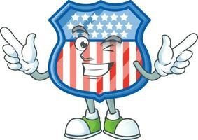 scudo badge Stati Uniti d'America icona design vettore