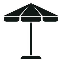 esterno ombrello icona semplice vettore. lusso bar vettore