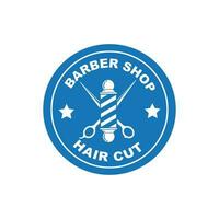 barbiere negozio icona logo vettore icona